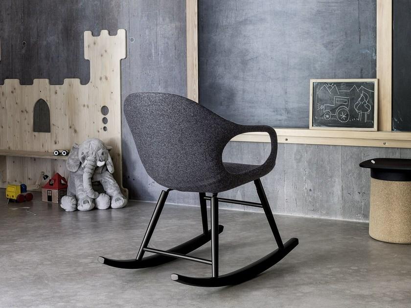 Kristalia Кресло-качалка из ткани с подлокотниками Elephant sun-id-1456290 - Вид №1