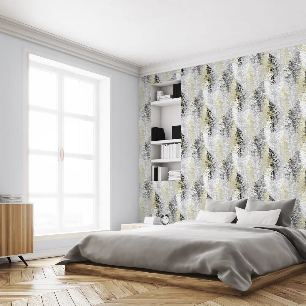 Обои флизелиновые Ateliero Fresh серые 1.06 м AT281967 STLM-2038785 - Вид №3