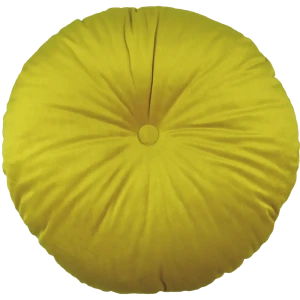 Подушка круглая Ø45 см цвет жёлтый