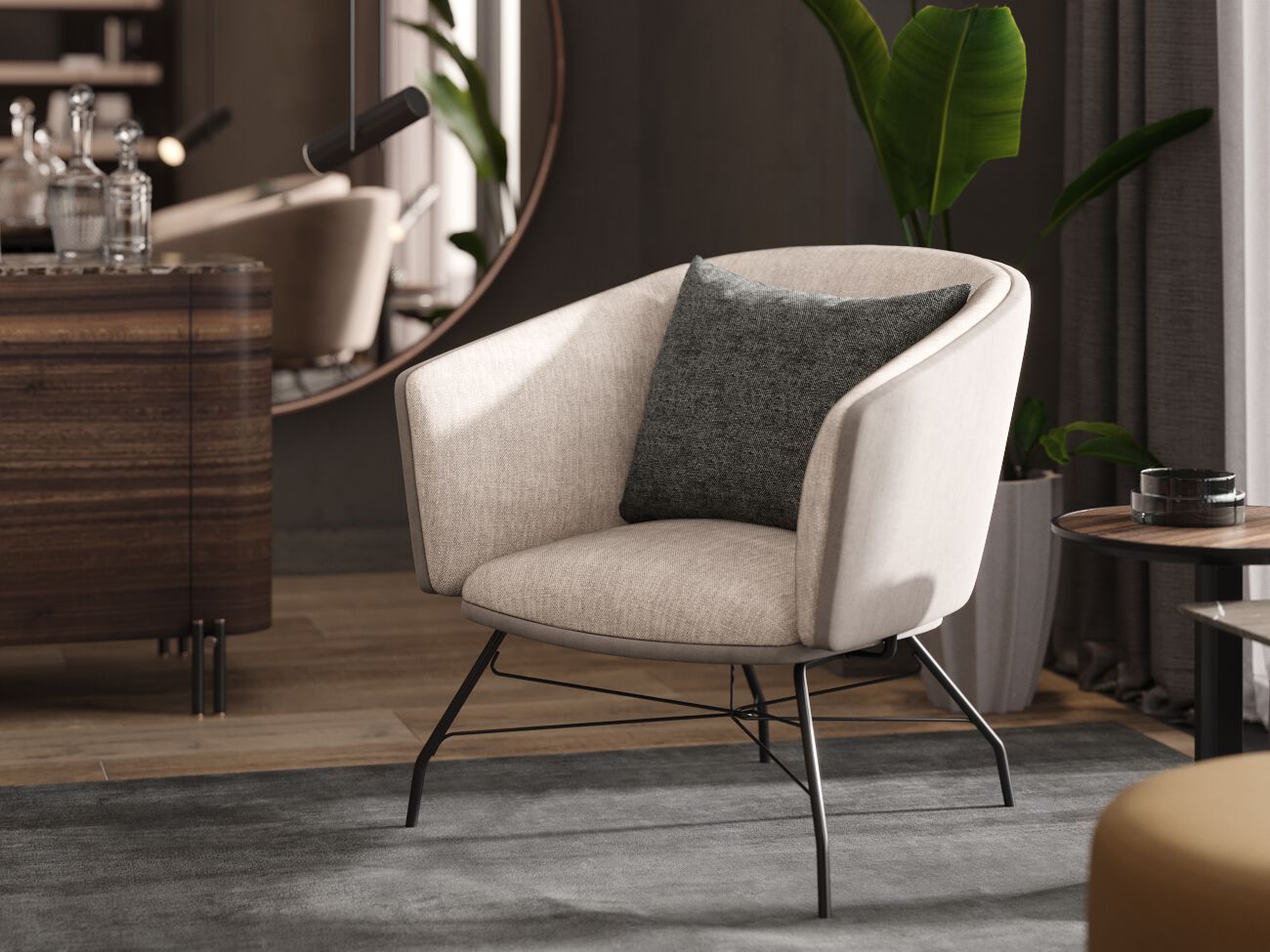 Тканевое кресло с подлокотниками PRADDY Metro ARCH-00147514 - Вид №2