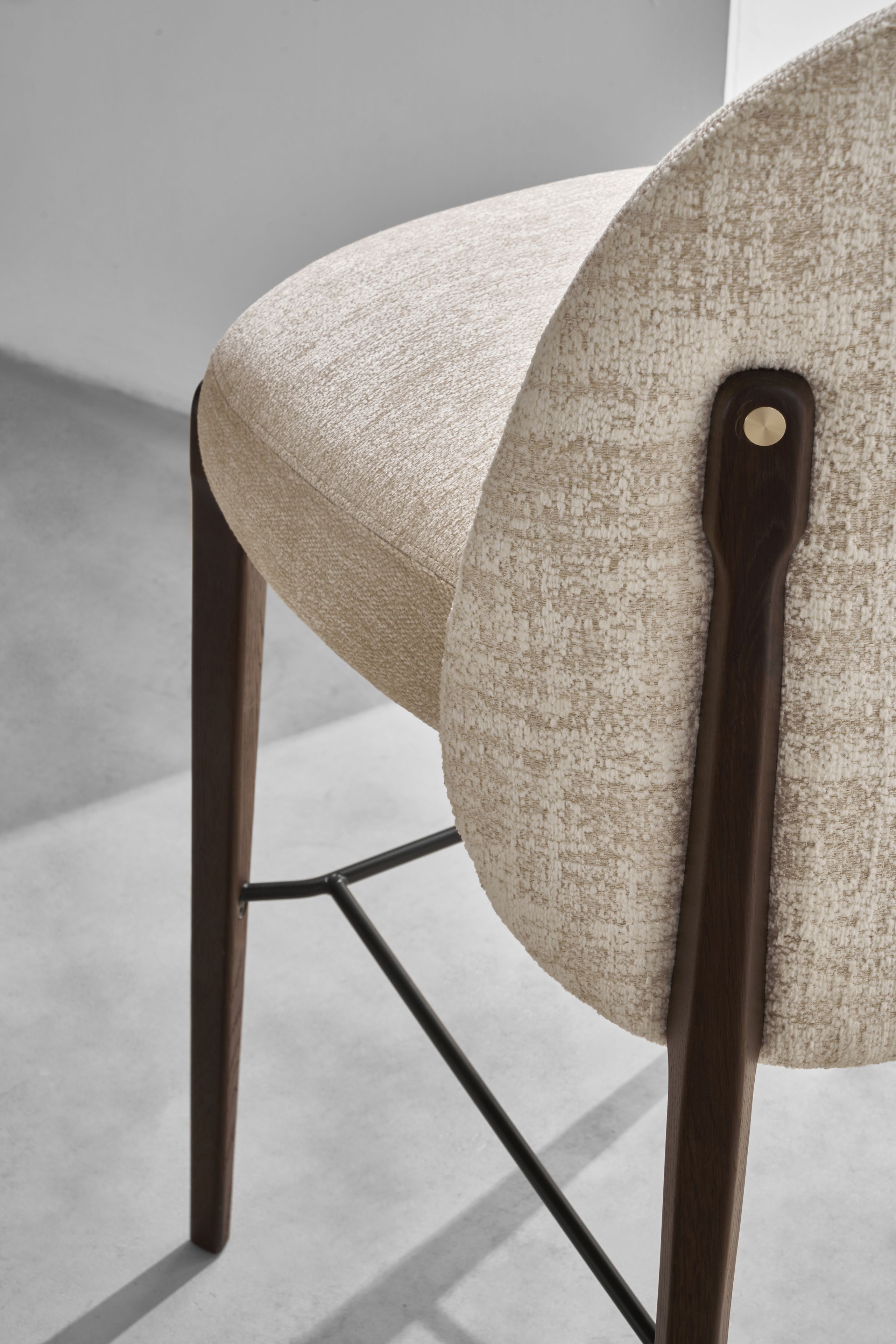 Высокий тканевый стул со спинкой District Eight Ames ARCH-00103728 - Вид №6