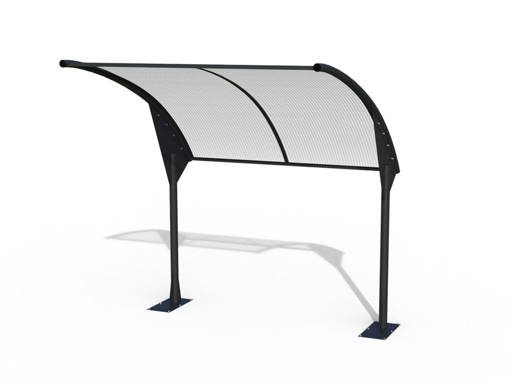 Стальной и поликарбонатный навес для автобусной остановки EUROCOMITALIA современная мебель ARCH-00072326