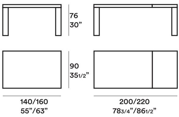 JESSE Раздвижной прямоугольный стол из ореха Tranoi sun-id-1462711 - Вид №1