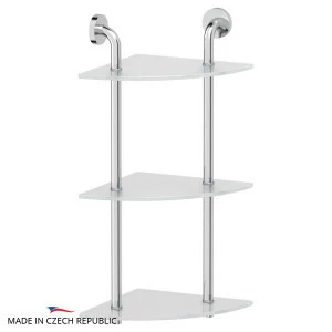Полка 3-х ярусная угловая 26 см Ellux ELEGANCE ELE 054