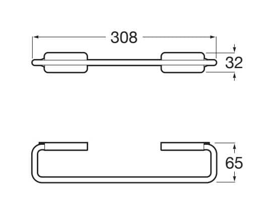 Металлический держатель для полотенец Roca ARCH-00151371 - Вид №6
