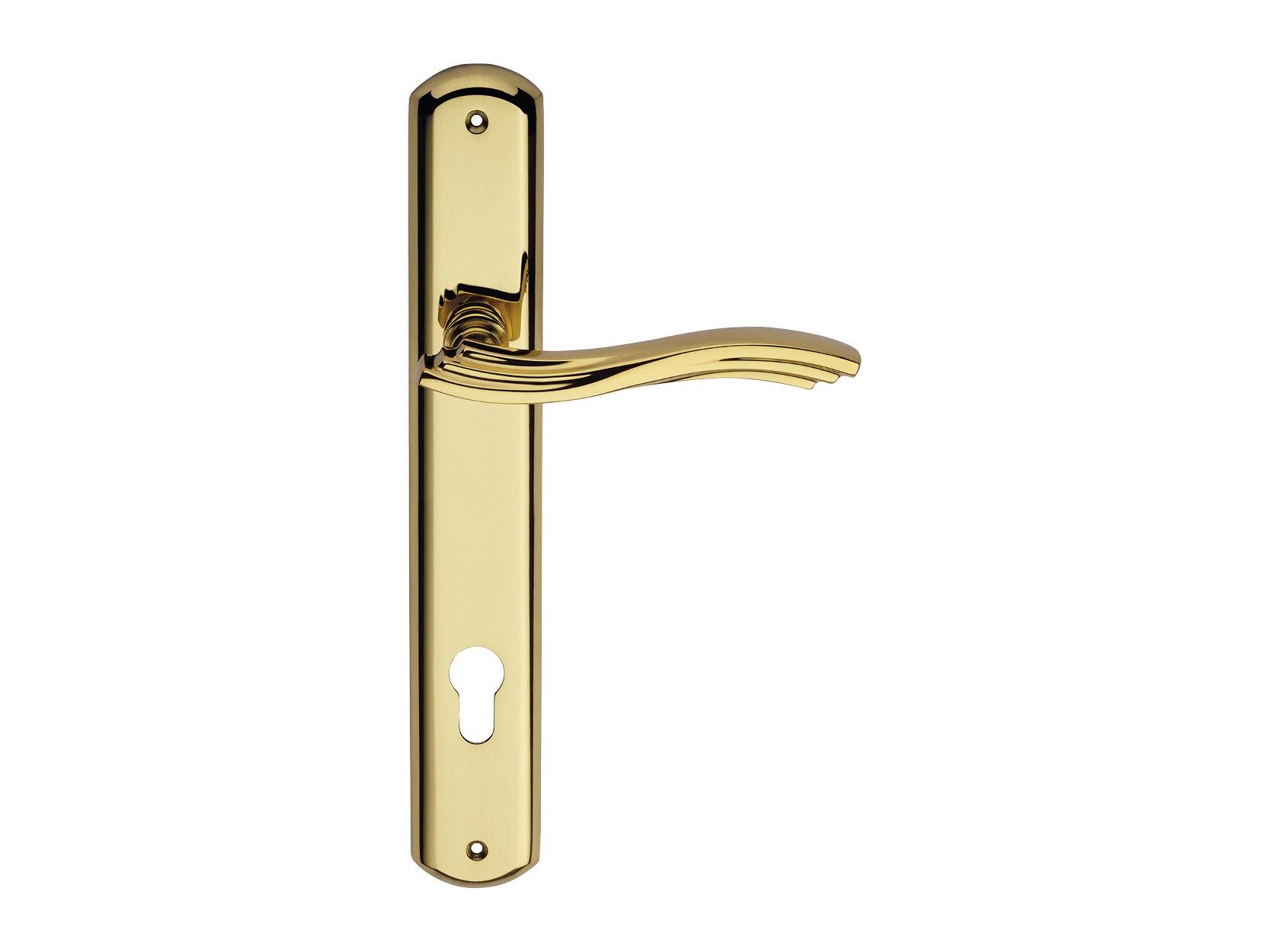 Классическая латунная ручка на пластине с насадкой LINEA CALI' ARCH-00028454