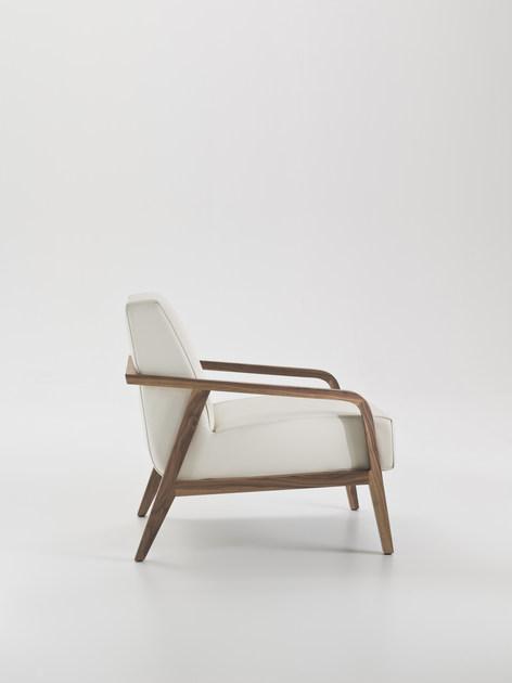 i 4 Mariani Мягкое кожаное кресло с подлокотниками Woody sun-id-1377871 - Вид №1