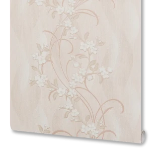 Обои виниловые Belvinil Либерти бежевые 0.53 м БВ02180206-51