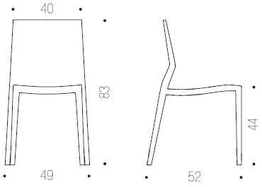 IBEBI Штабелируемый стул из полипропилена Hoth sun-id-1431561 - Вид №7