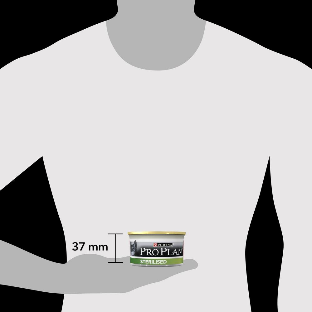 Т0035811 Корм для кошек для стерилизованных и кастрированных, тунц, лосось паштет, банка 85 г Pro Plan  - Вид №9