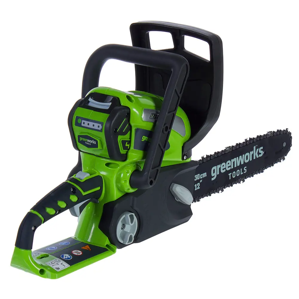Аккумуляторная пила GreenWorks 20077UB, 40 В шина 30 см АКБ и ЗУ в комплекте STLM-2132306 - Вид №1