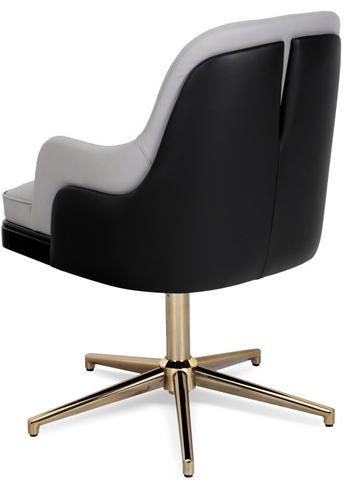 LUXXU Кожаное кресло руководителя с 5 спицами и средней спинкой Charla sun-id-1395180 - Вид №2