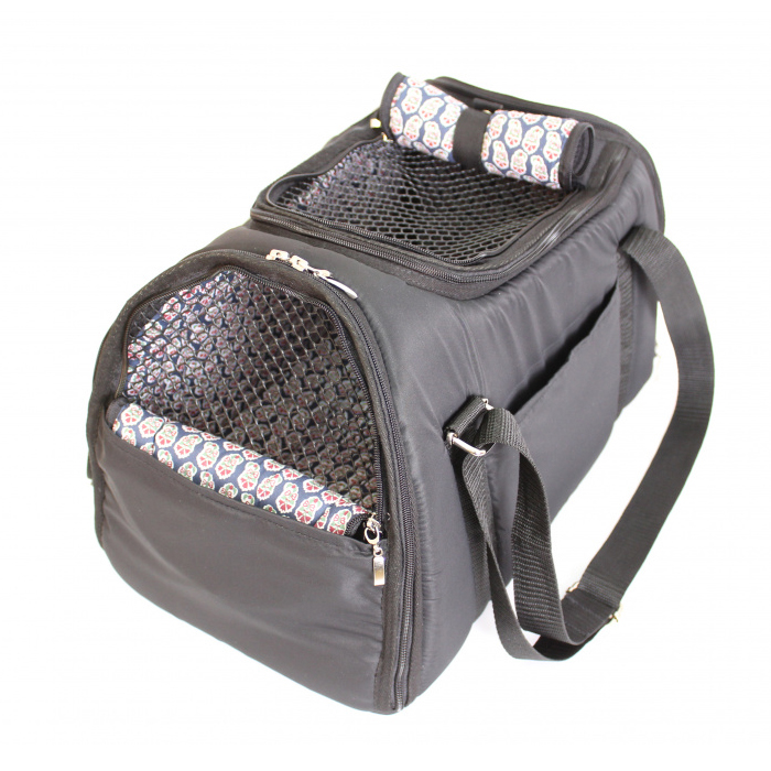 ПР0046182 Сумка-переноска для животных Спорт черная 45х27х25 см YORIKI 