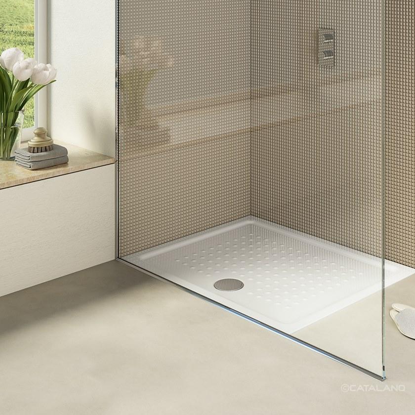 CERAMICA CATALANO Нескользящий прямоугольный керамический поддон для душа H 4.5 sun-id-1352638 - Вид №2