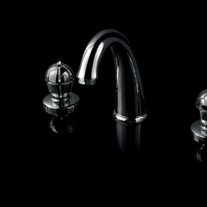 Смеситель для раковины на 3 отверстия с автоматическим сливом 75.075 MAIER 75 KLASS