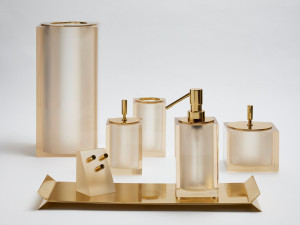 Держатель для хлопковых палочек из смолы с крышкой