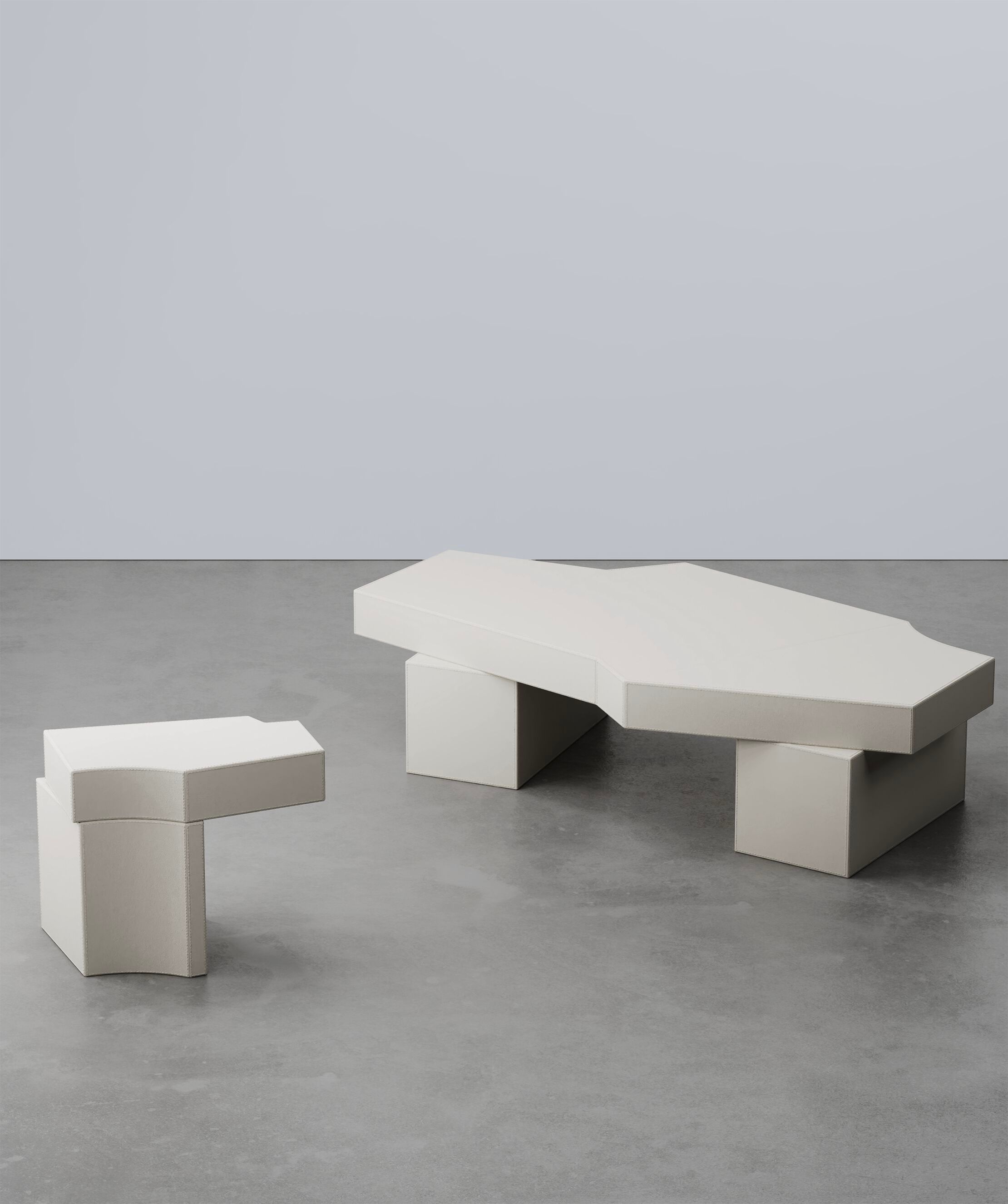 Кожаный низкий журнальный столик Secolo HIRI ARCH-00037182 - Вид №3