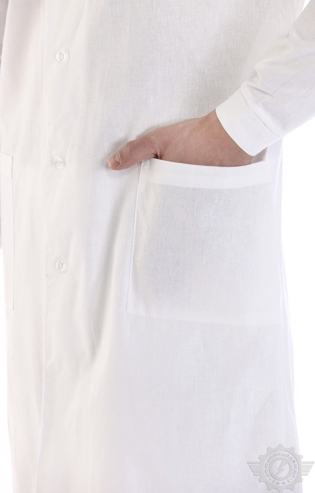 61724 Халат мужской белый  Медицинская одежда  размер 52-54/170-176 Спецодежда  - Вид №5