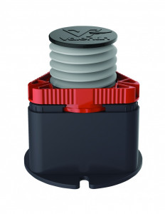 660200 000 00  Ножки для душевого поддона Cricabac Fit, очень плоские, Д. 86 мм, набор из 4 предметов Valentin Серый Оранжевый