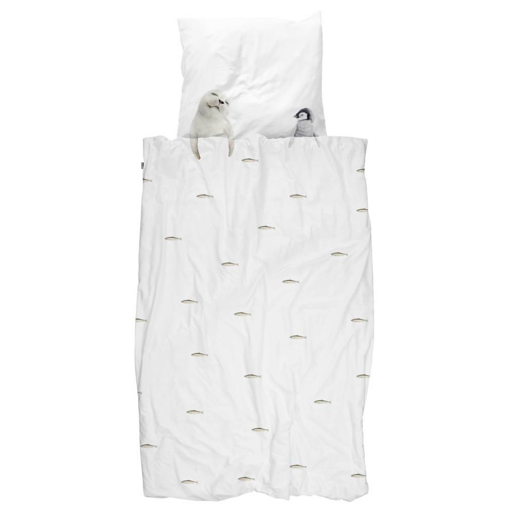Детское постельное белье односпальное "Полярные друзья" 150х200 см SNURK  335476 Белый  - Вид №6