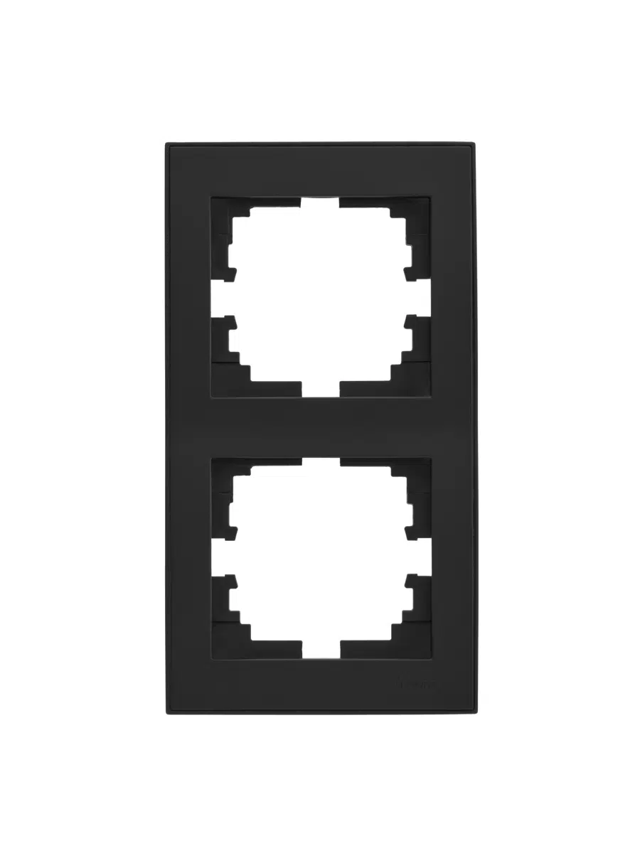 RAIN Рамка двойная вертикальная черная черный LEZARD 703-4242-152