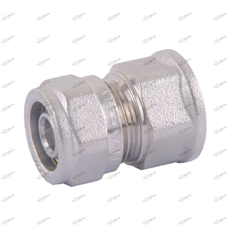 HLV-114302.№.04 Соединитель обжимной HLV c переходом на внутреннюю резьбу 