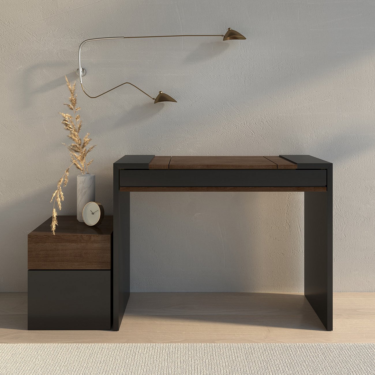 Туалетный столик с откидным зеркалом 100х76 см черный Must BRAGIN DESIGN  00-3879373 Черный  - Вид №1