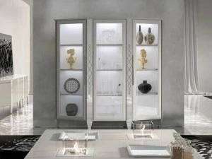 Vismara Design Модульная лакированная деревянная витрина со встроенной подсветкой Desire