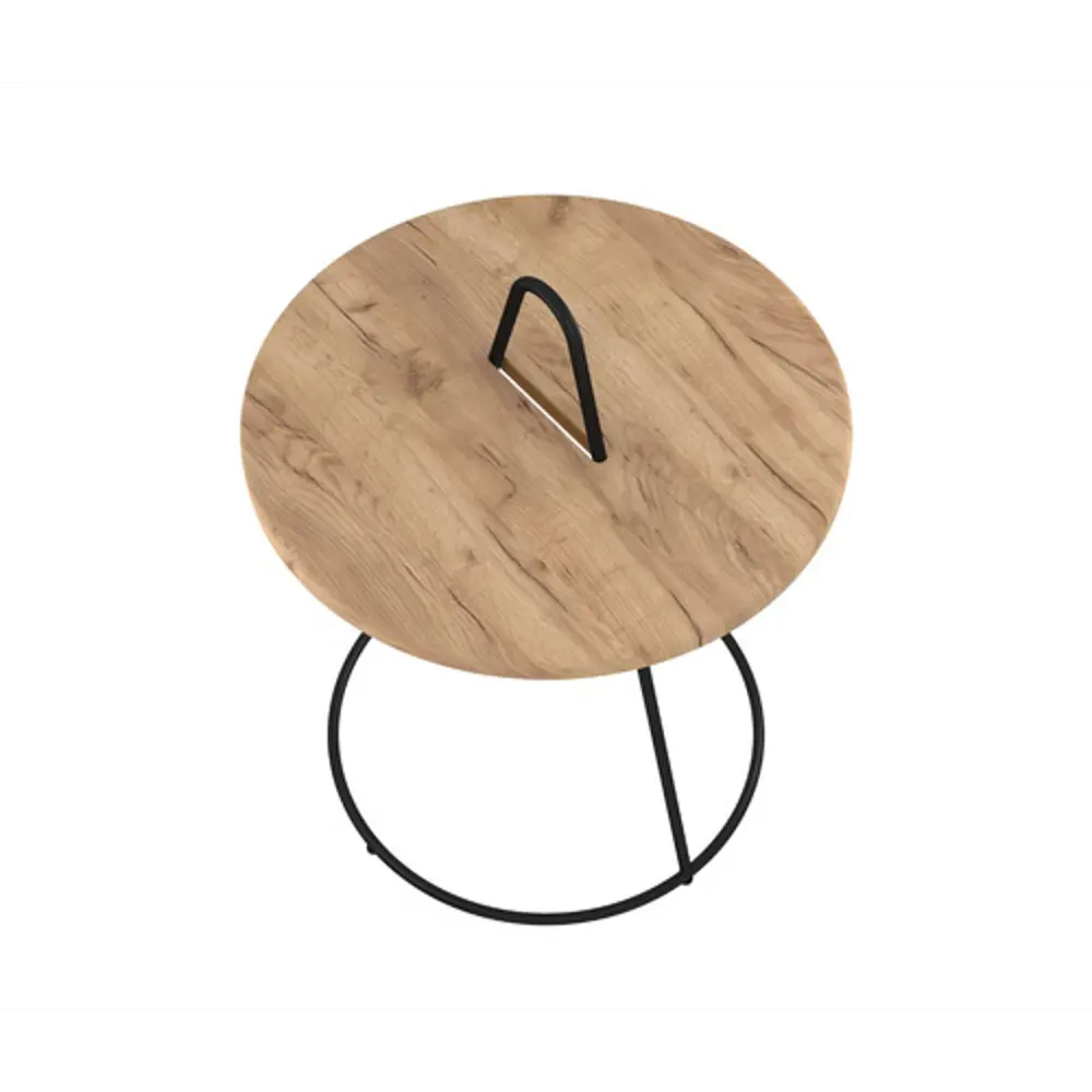 Журнальный столик круг 40x40 см черный Sheffilton STLM-2121710 - Вид №2