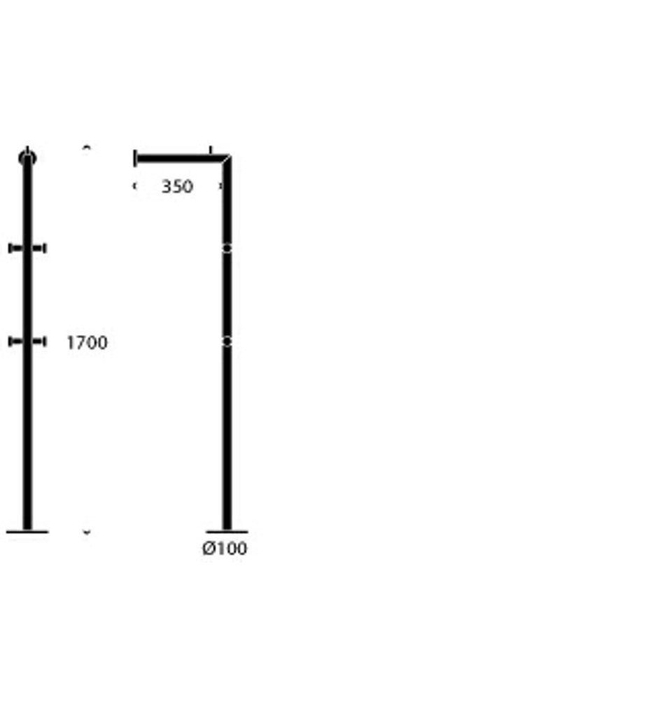 FROST Подставка для прихожей 2 » матовая Нержавеющая сталь Матовый N1177  - Вид №3