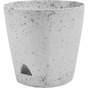 Горшок цветочный Ingreen Stone ø11 h10.7 см v0.65 л пластик серый