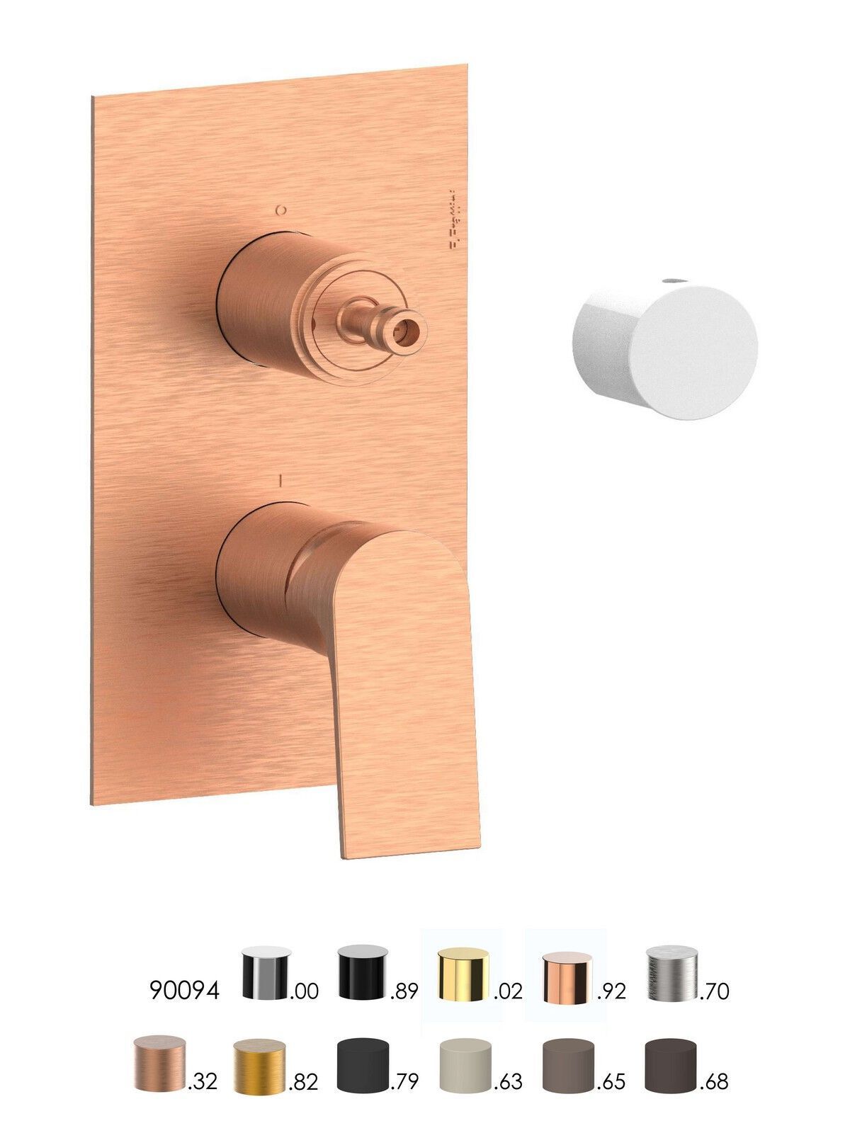 Однорычажный встраиваемый смеситель для душа с переключателем Rubinetterie Frattini Нарцисс ARCH-00057077 - Вид №7