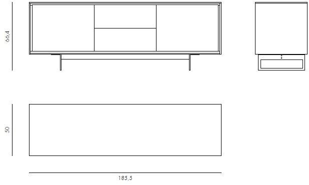 Novamobili Комод с распашными дверцами с ящиками Shadows sun-id-1349919 - Вид №3