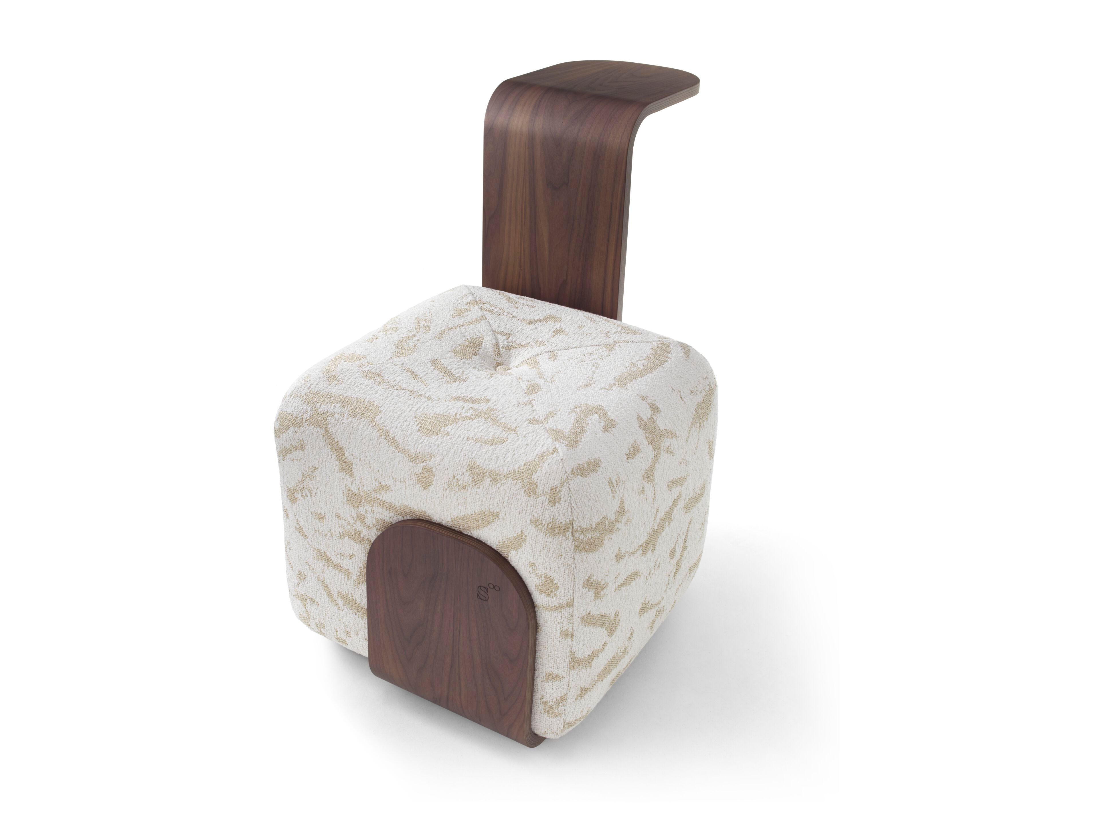 Ткань поворотный пуфик с журнальным столиком SITIA DONDO ARCH-00005202 - Вид №1