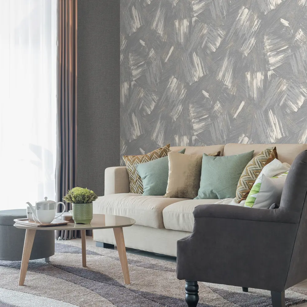 Обои флизелиновые Ateliero Soho серые 1.06 м AT38177-11 STLM-2168671 - Вид №3