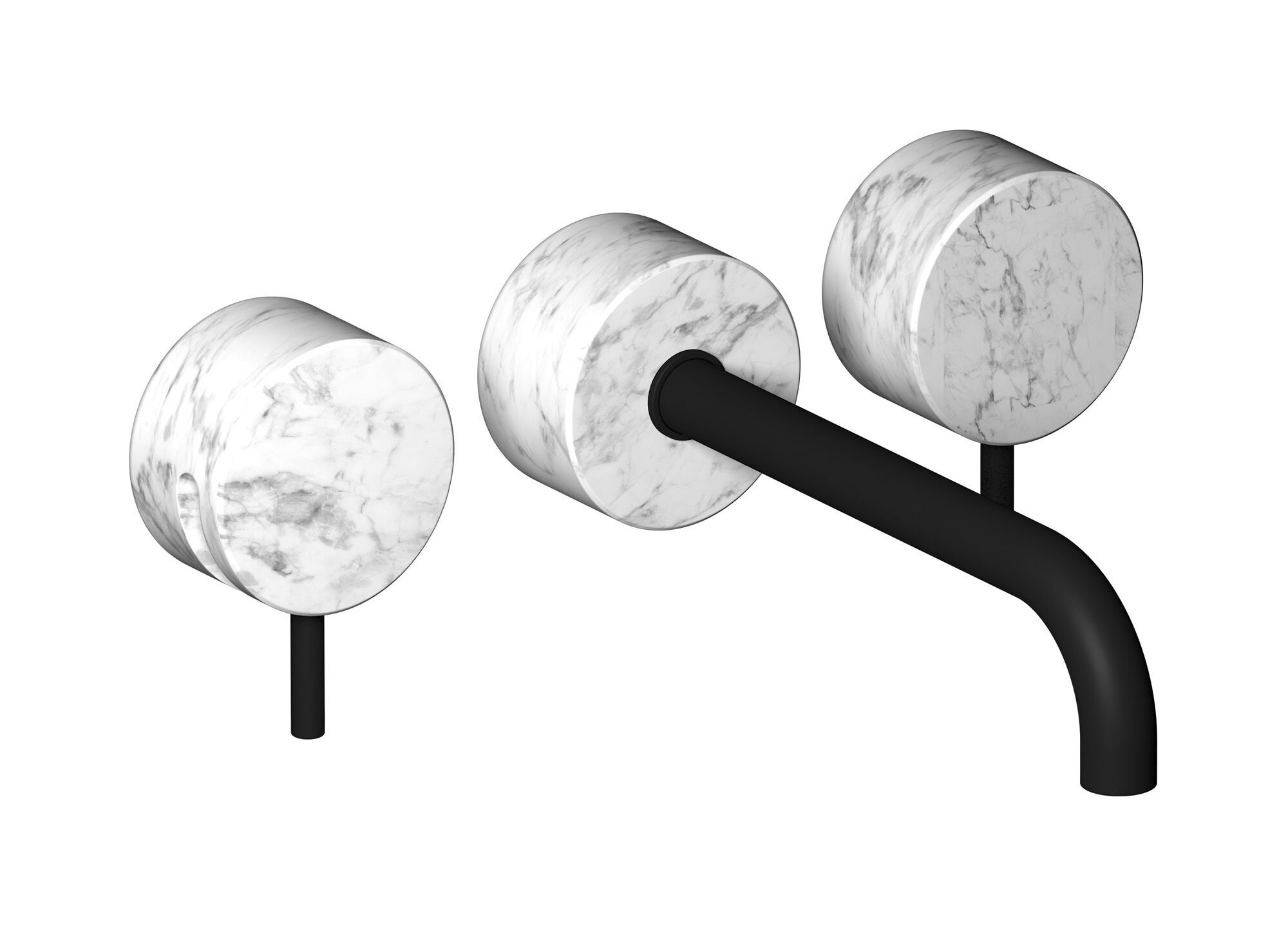 Мраморный настенный смеситель для раковины с 3 отверстиями IB мрамор + мрамор Elle ARCH-00113377 - Вид №10