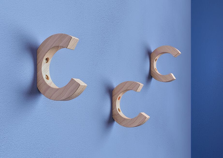 Вешалка для одежды из клена Iserlohner Haken 3/4 ARCH-00012620 - Вид №1