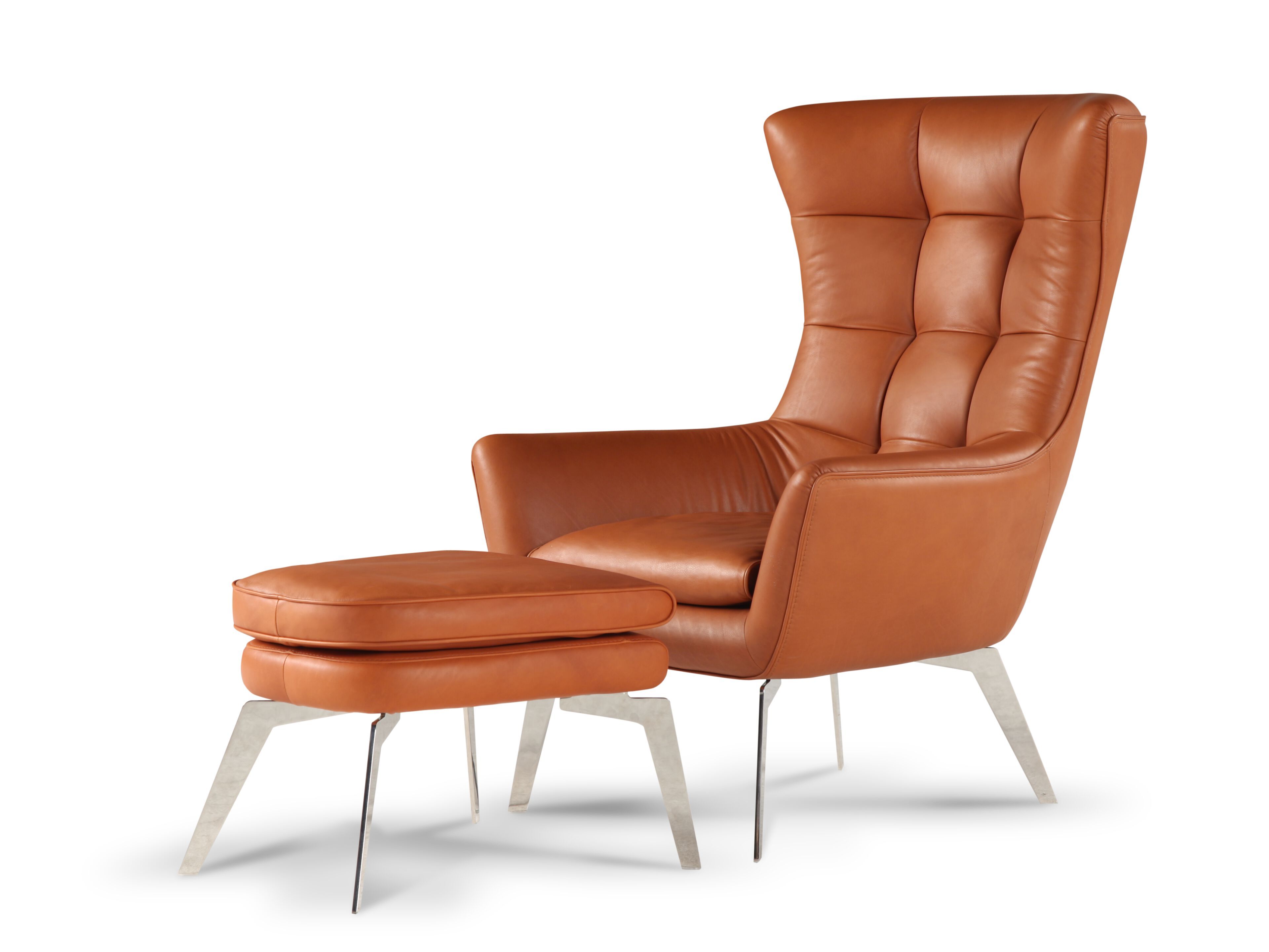 Кожаное кресло с высокой спинкой Calia Italia Superior ARCH-00092539