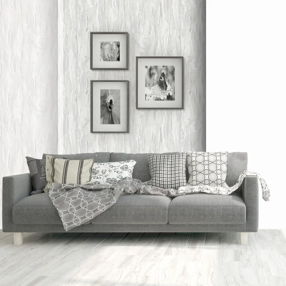 Обои флизелиновые Erismann Marseille серые 1.06 м 60184-02 STLM-2055941 - Вид №3