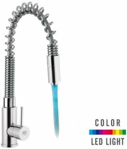 Remer Rubinetterie Смеситель для кухни на столешницу с ручным душем на одно отверстие Gourmet Nr 75 s 2