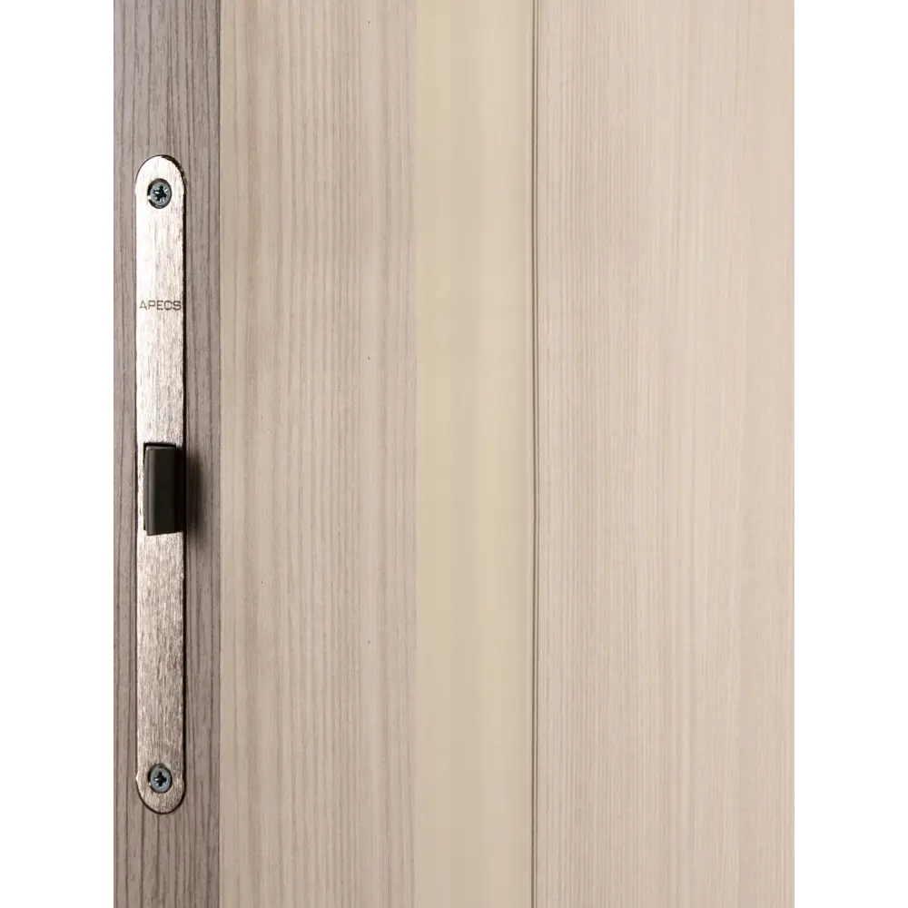 Дверь межкомнатная со стеклом Мирра 60x200 см Hardflex цвет ясень бора с замком и петлями 82672896 STLM-2157815 МАРИО РИОЛИ  - Вид №3