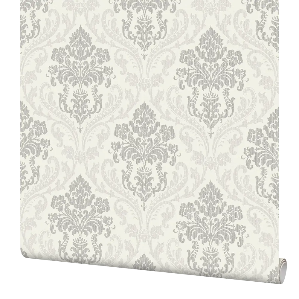 Обои флизелиновые Inspire Carolyn-Verona бело-серые 1.06 м 968606 STLM-2163946