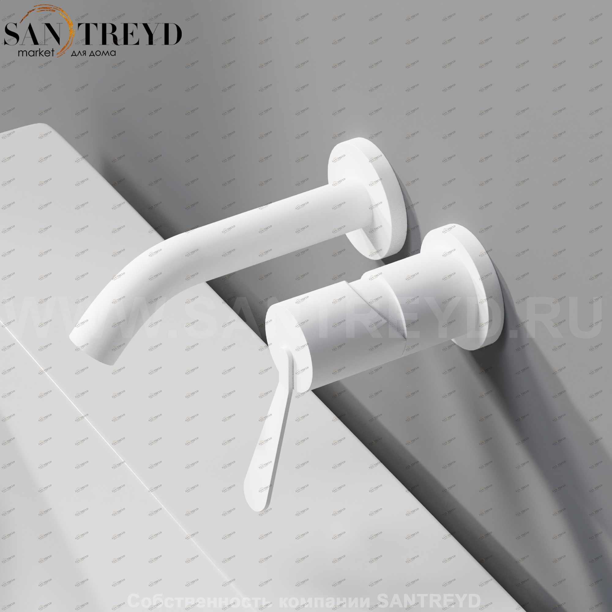 Встроенный смеситель AFEZ011Z FEZ 2 белый матовый Agape