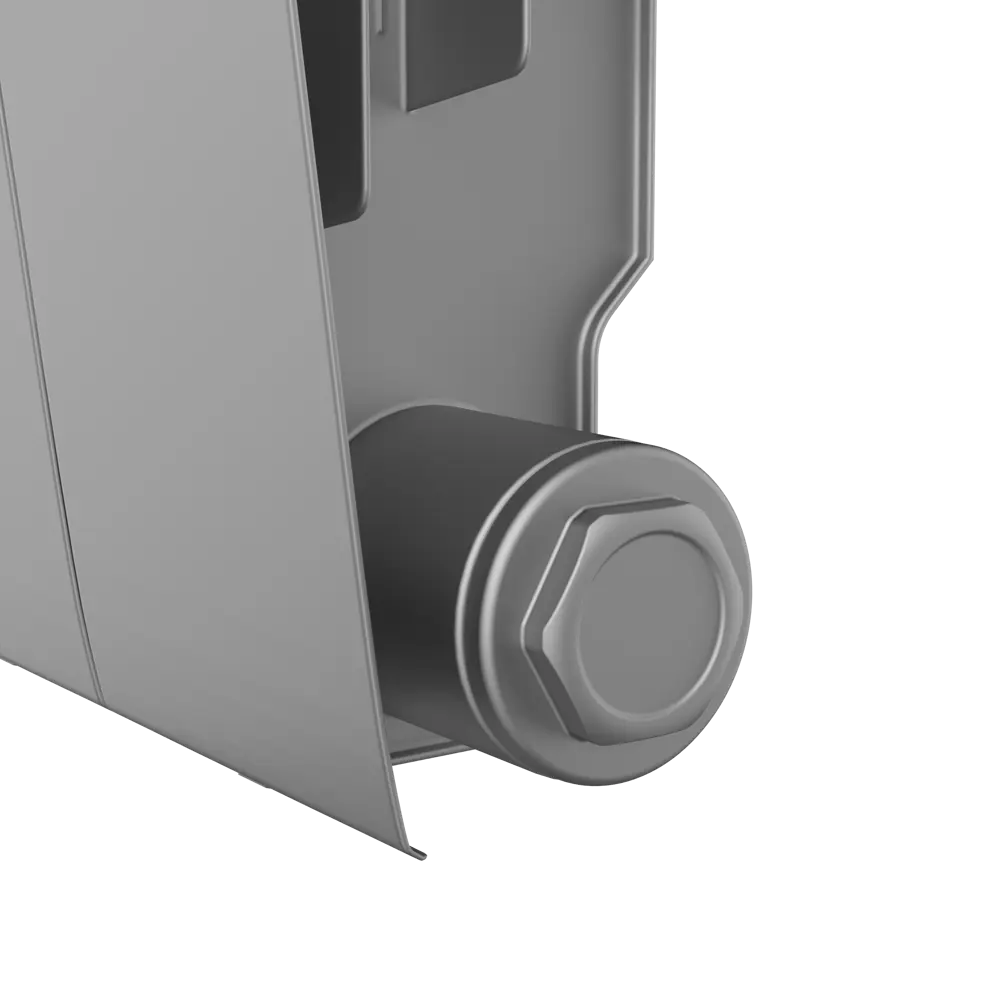 Радиатор секционный Royal Thermo Biliner RTBSSVR35012 350/87 12 секций нижнее правое подключение биметалл серый STLM-2118880 - Вид №5