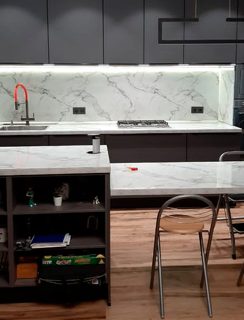 Столешницы для кухни - Мрамор бианко LIGRON LIST403 318 - Вид №44