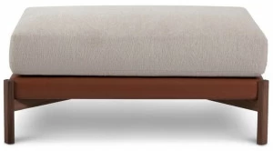 Duvivier Canapés Прямоугольный пуф из кожи и ткани Jules