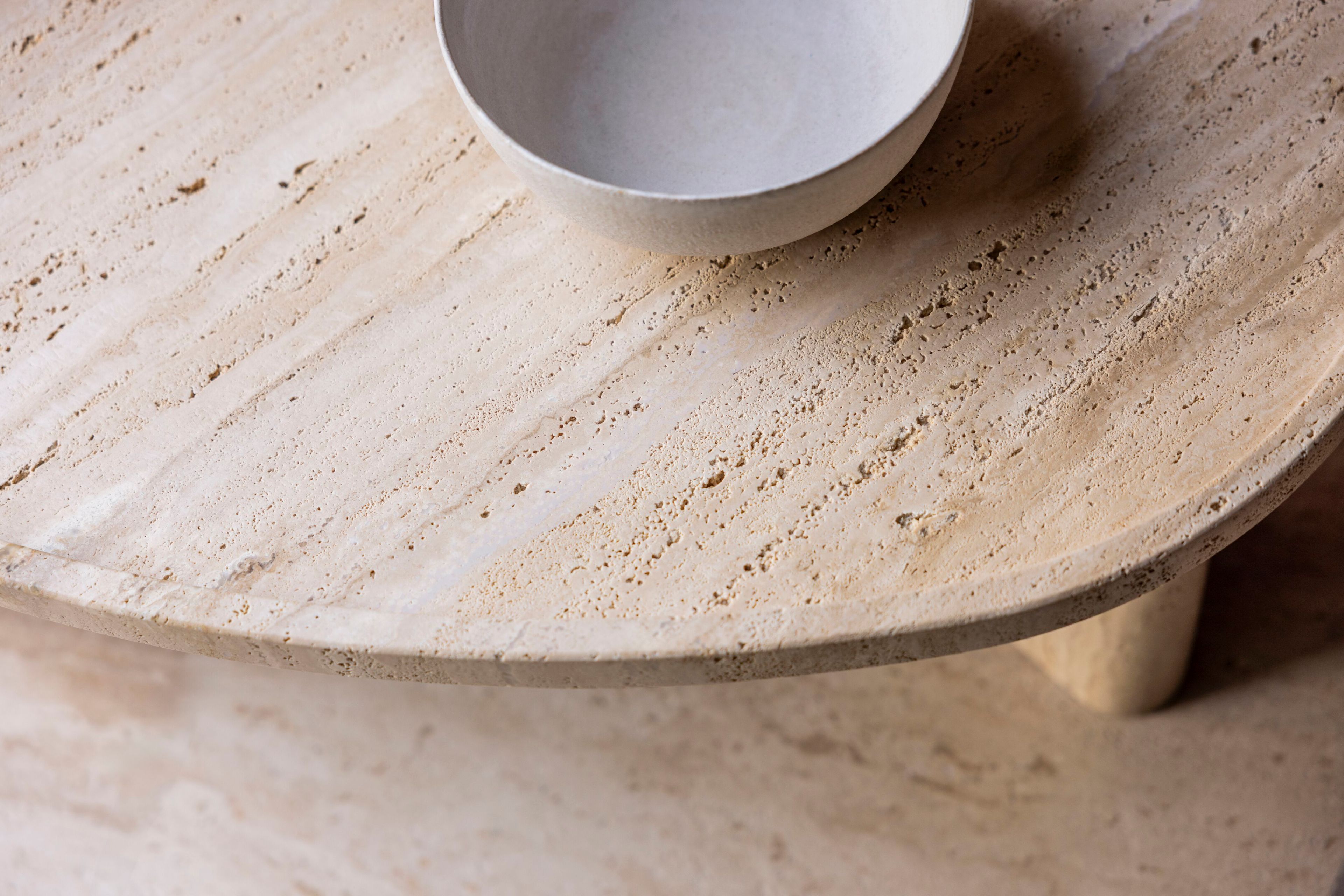 Журнальный столик из травертина EXPORMIM Meridies ARCH-00125543 - Вид №2