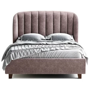 Кровать двуспальная 160х200 фиолетовая Tulip THE IDEA ДИЗАЙНЕРСКИЕ 210647 Розовый