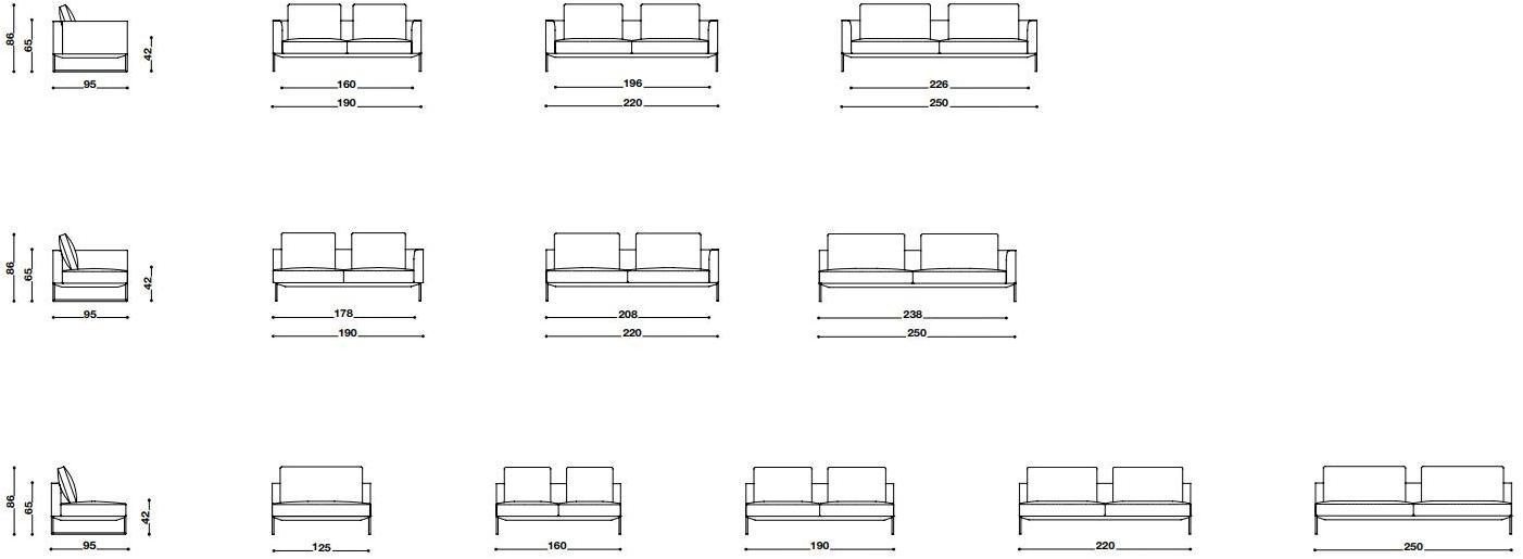 Désirée divani Съемный тканевый диван с шезлонгом Arlon sun-id-1447175 - Вид №1