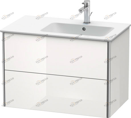 XS417702222 Тумбочка подвесная XSquare #XS4177 810 x 478 мм Белый глянцевый декор Duravit